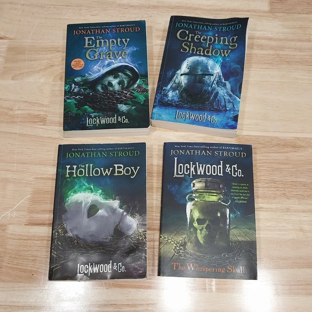 Jonathan Stroud YA Lockwood & Co. Paperback Book Set 4 Volumes Multicolor